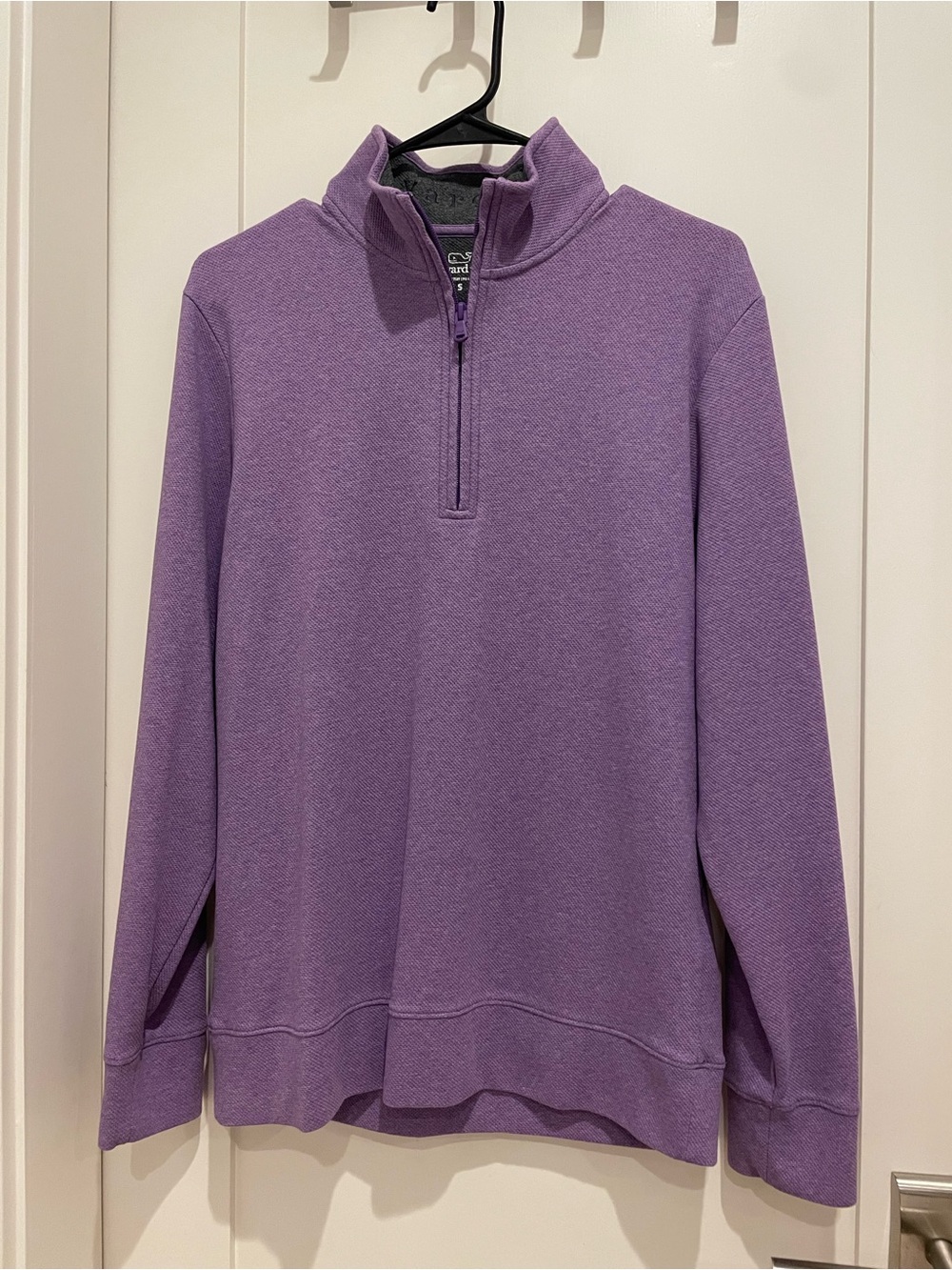 Men’s Vineyard Vines Lavender Purple Quarter-Zip Sweater